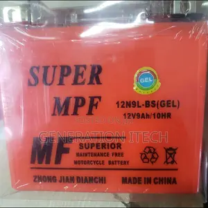 Super Mf Motorcycle Battery 12v 9ah - 10hrs- 12N9LBS