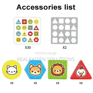 Montessori 3D Learning Shape Matching Puzzle Children Game