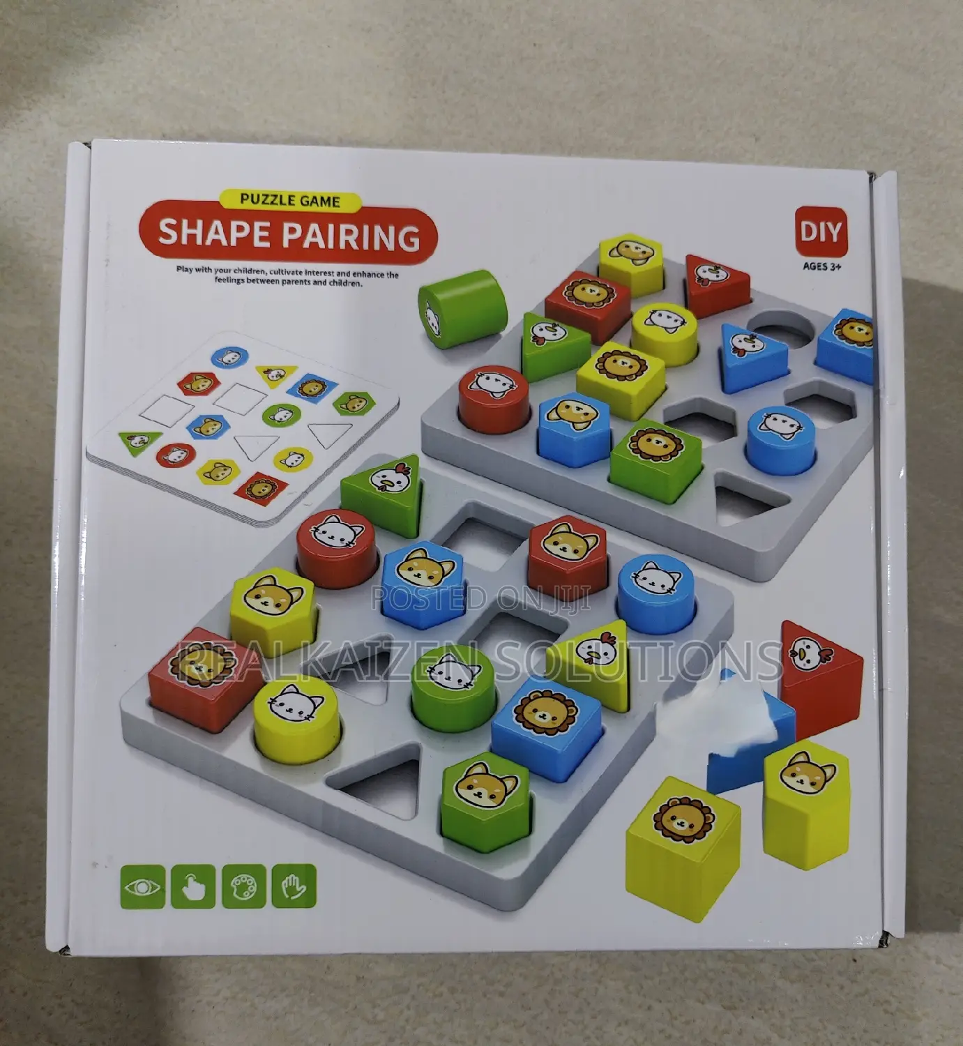Montessori 3D Learning Shape Matching Puzzle Children Game