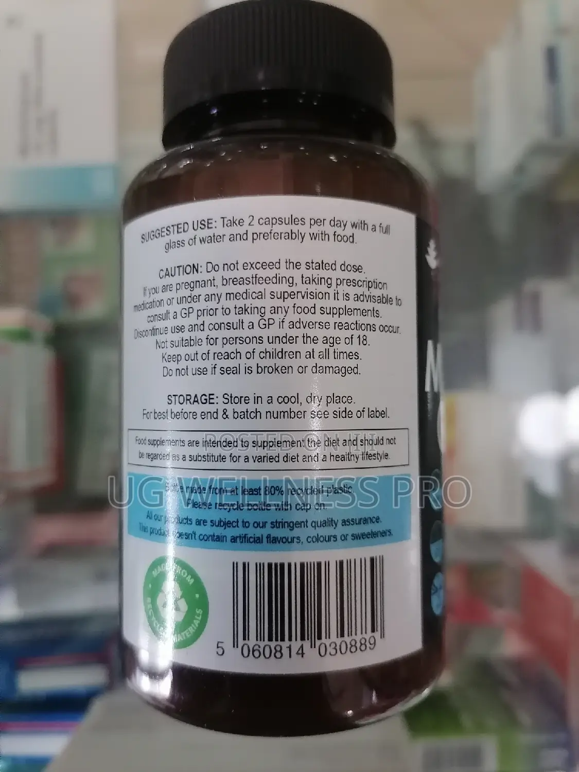 Magnesium Glycinate - High Strength Capsules 1040mg