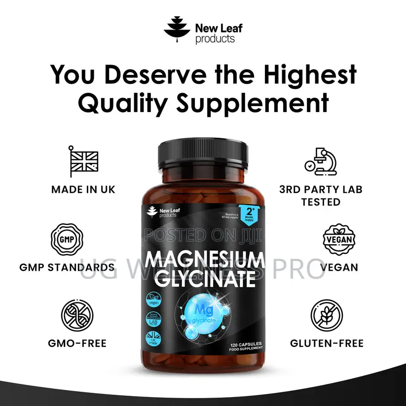 Magnesium Glycinate - High Strength Capsules 1040mg