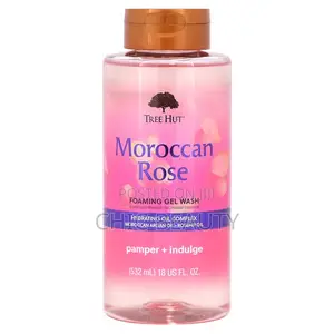 Tree Hut, Foaming Gel Wash, Moroccan Rose, 18 Fl Oz (532 Ml)