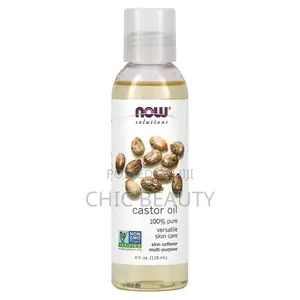 NOW Foods, Solutions, Castor Oil, 4 Fl Oz (118 Ml)