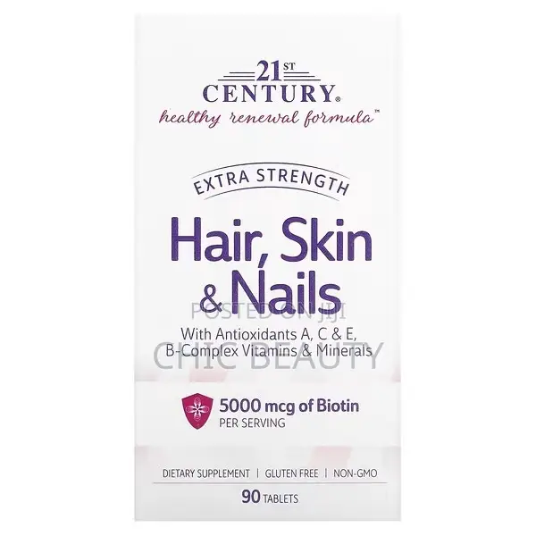 21st Century, Extra Strength Hair, Skin Nails, 90 Tablets