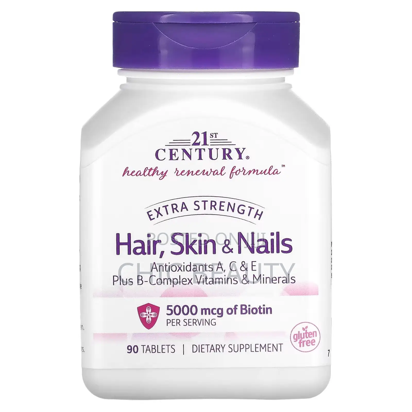 21st Century, Extra Strength Hair, Skin Nails, 90 Tablets