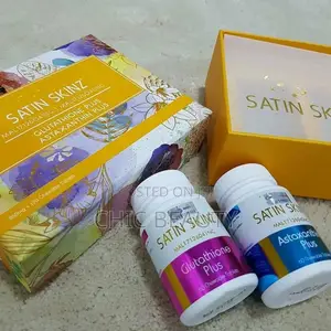 Satin Skinz Glutathione, Vitamin C and Astaxanthin Each Tin 30 Tablets