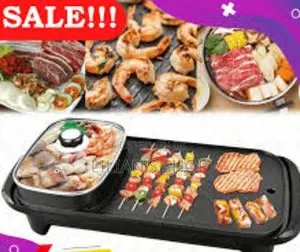 2 in 1 Electric Multi Cooker Barbecue Pan