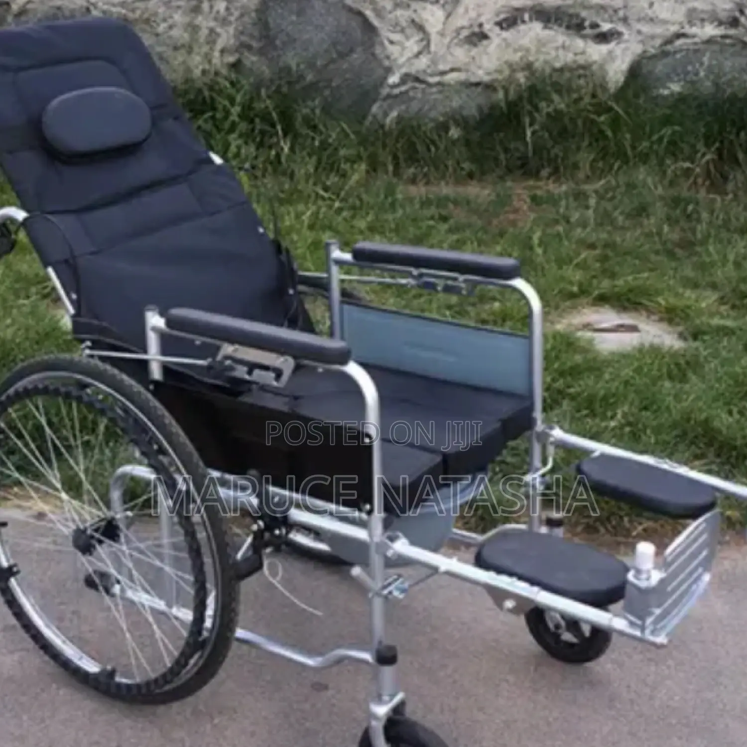 Reclining Commode Wheelchair
