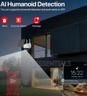 4G Sim Card Solar Wireless Outdoor Surveillance Camera