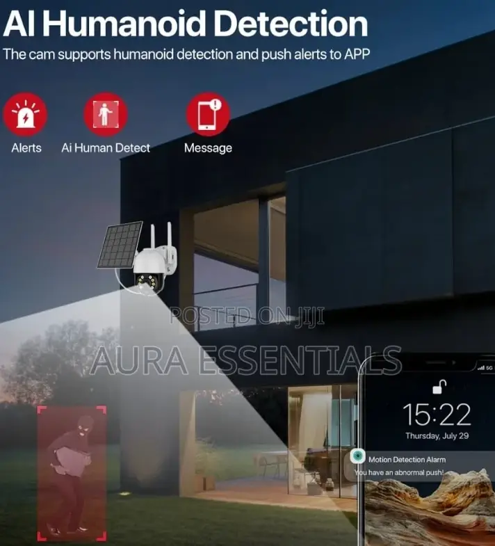 4G Sim Card Solar Wireless Outdoor Surveillance Camera