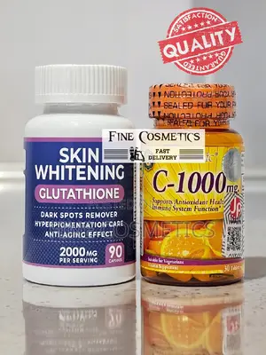 Glutathione and Vitamin C Whitening Pills Skin Lightening