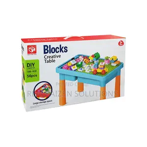 CREATIVE 56pcs Big Block Play Set With Table