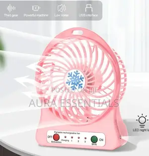Silent Usb Rechargeable Portable Fan
