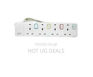 G T 13A 4 Way Extension Socket - White
