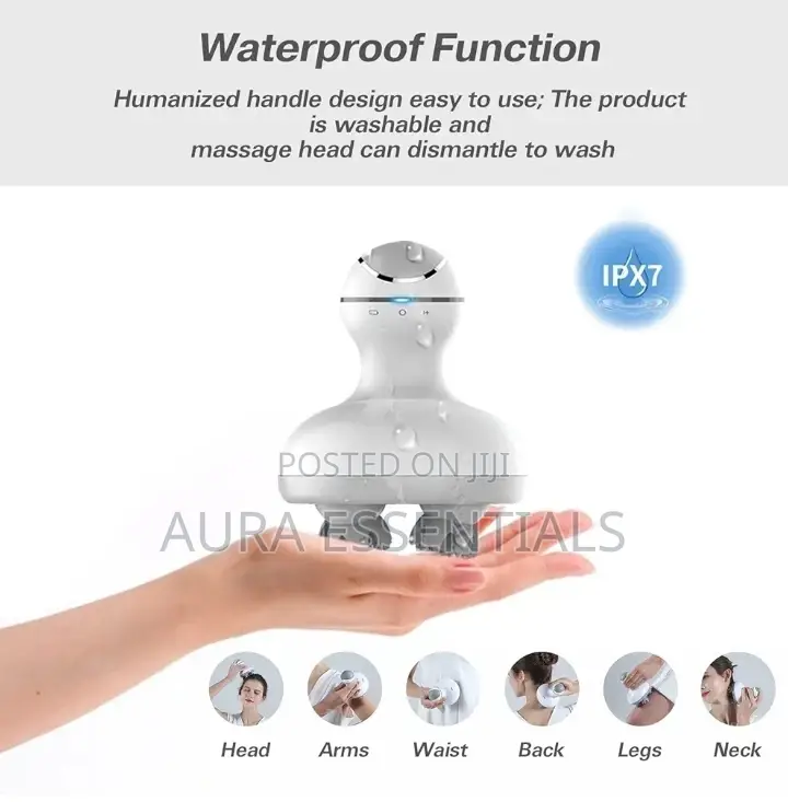 Silicone Multifunctional Wireless Electric Head Massager
