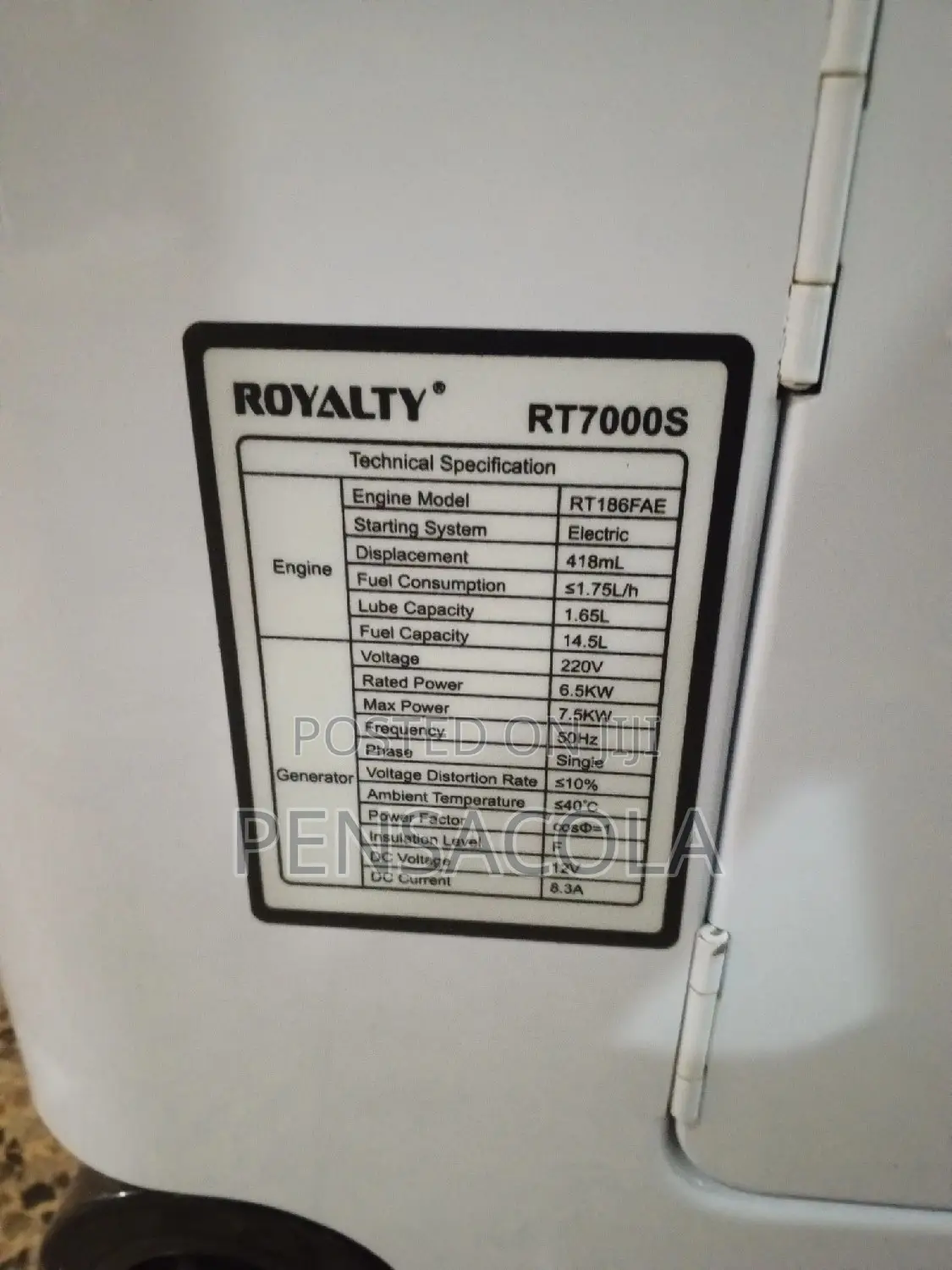 7.5kva Japanese Design Enerator