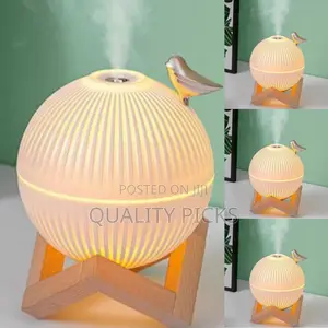 Mist Air Humidifier With Wooden Stand