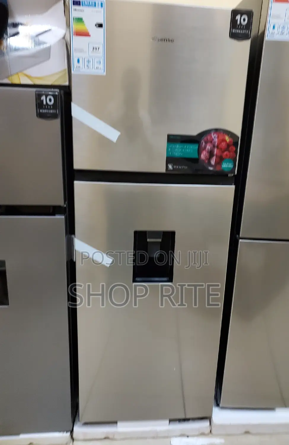 Hisense Refrigerator Double Door 419liters 2yrs Warranty