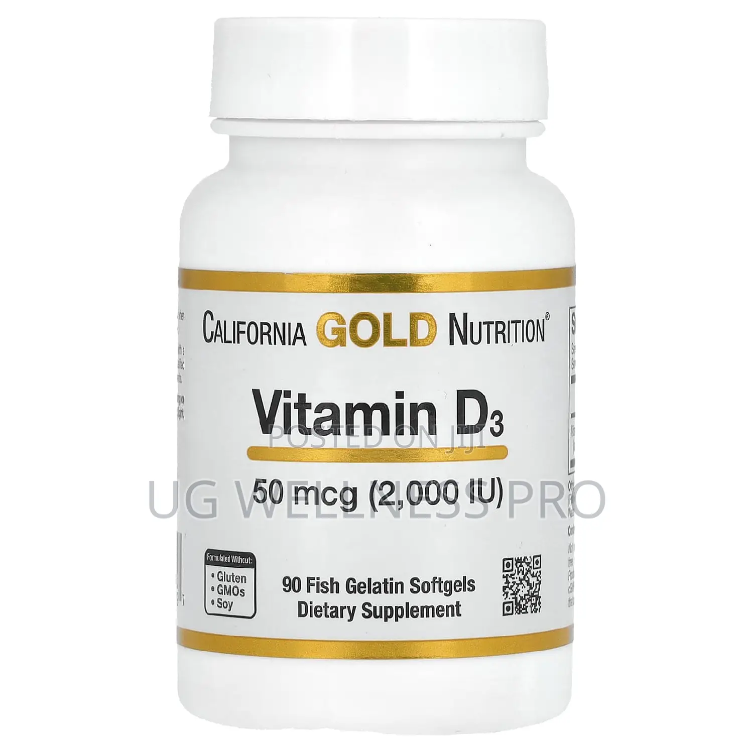Vitamin D3, 50 MCG 2000 Iu 90 Fish Gelatin Softgels