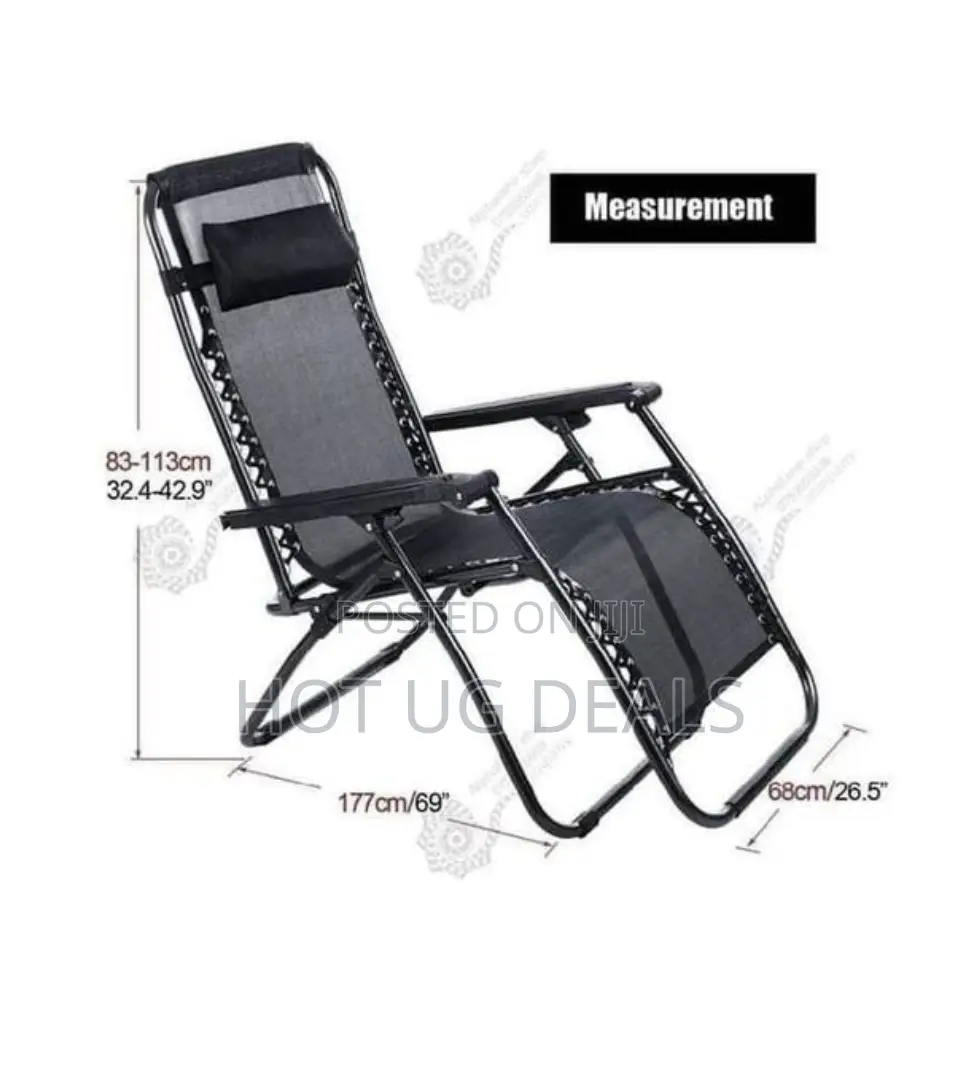 Incline Lounge Foldable Chair - Colour May Vary