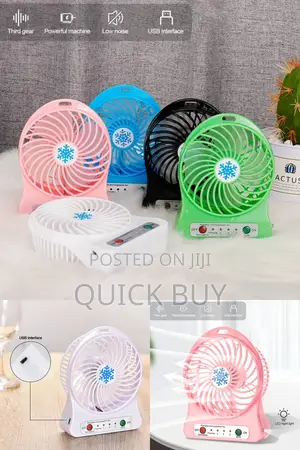 Silent Usb Rechargeable Portable Fan