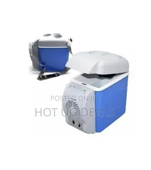 7.5l Mini Portable Car Refrigerator - Blue And White