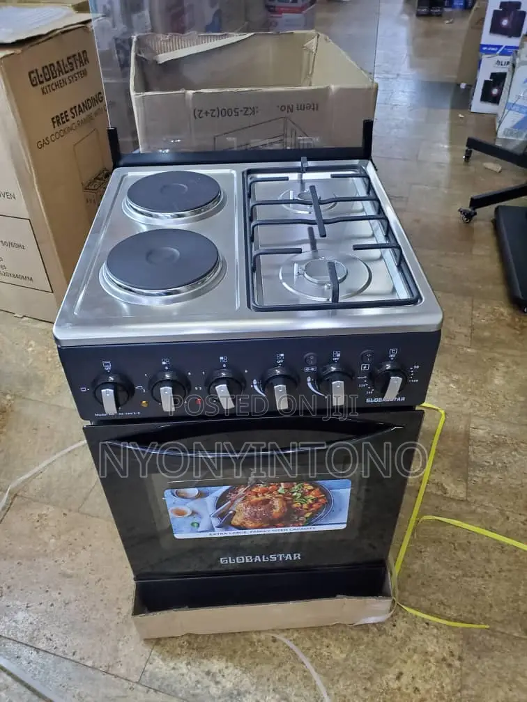 Global Star 2+2 Cooker With Electric Oven and Rotisserie.