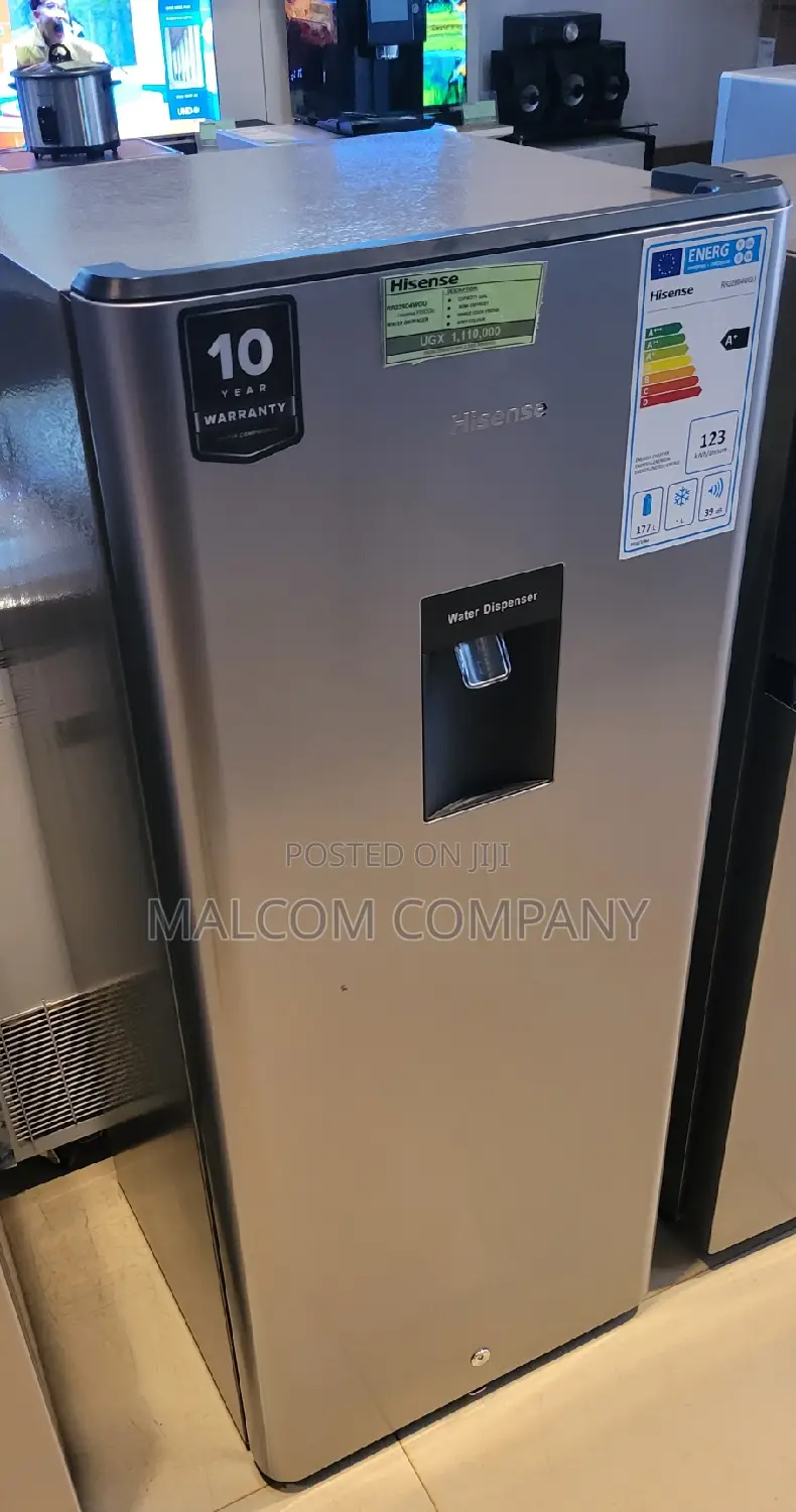 Hisense 220L Single Door Fridge With Water Dispenser.
