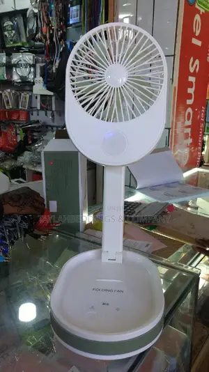 Folding Fan With Built-in Super Bright LED Lighting