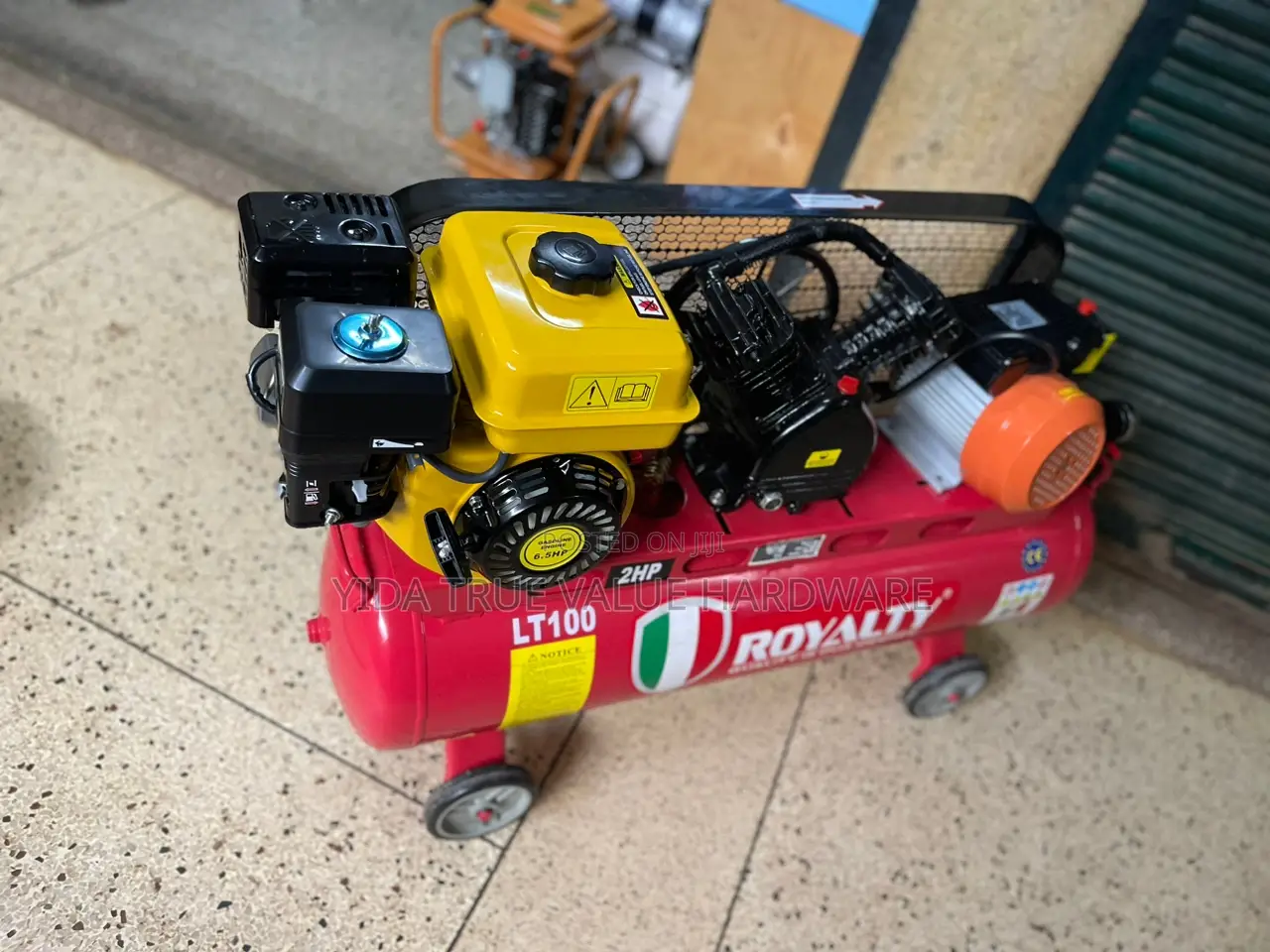 Air Compressor 100 Litres 2 Piston Pump Double Function