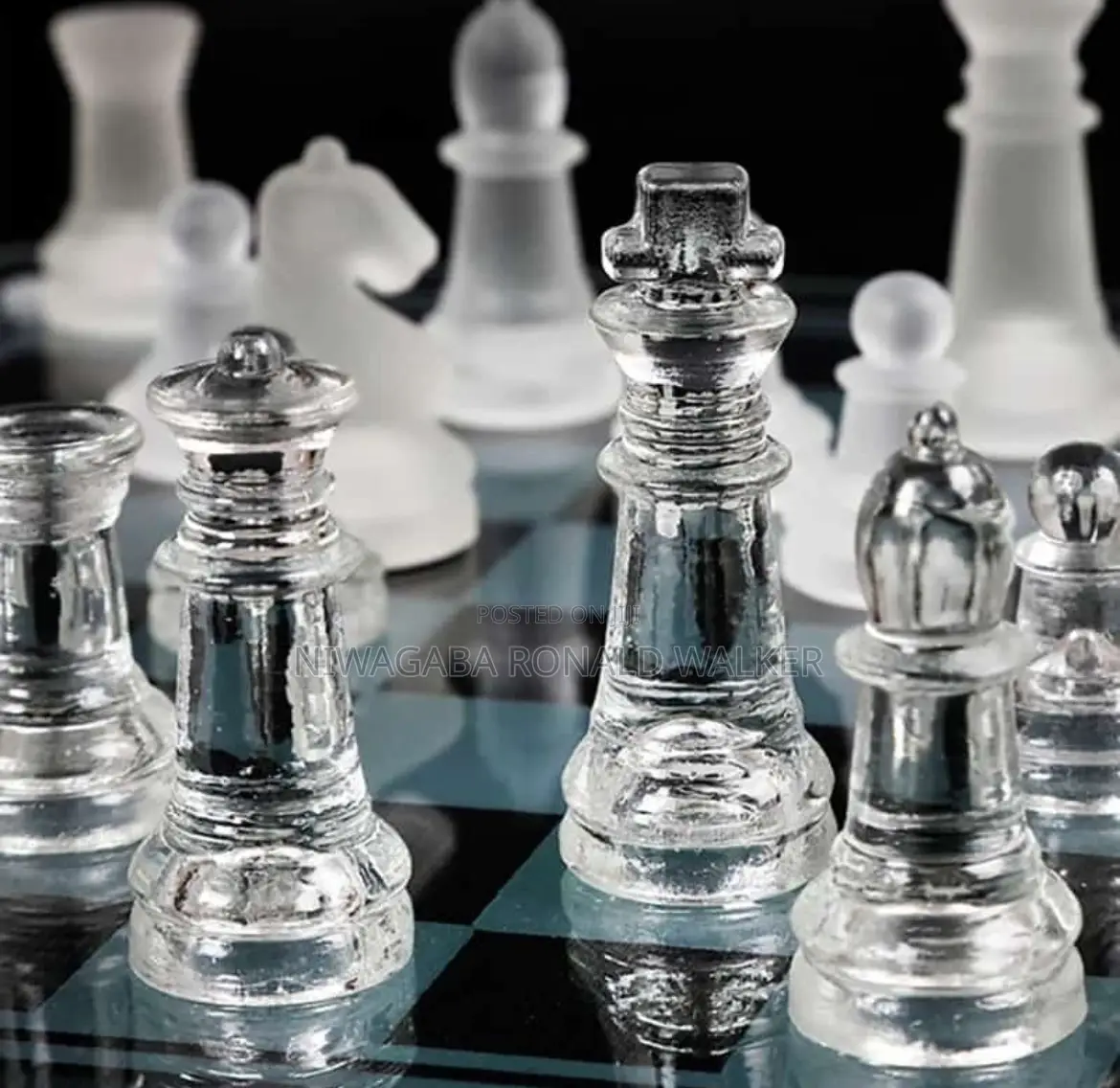 Glass Chess Kit Box