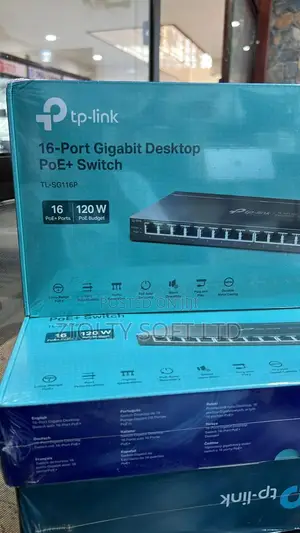 Tp-Link- 16port POE Gigabit Desktop Switch