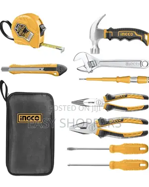 Ingco 9 Pieces Tool Kit With Portable Tool Bag