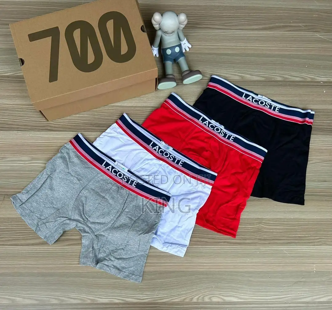 Boss or Lacoste Men Boxer Set. 5pcs