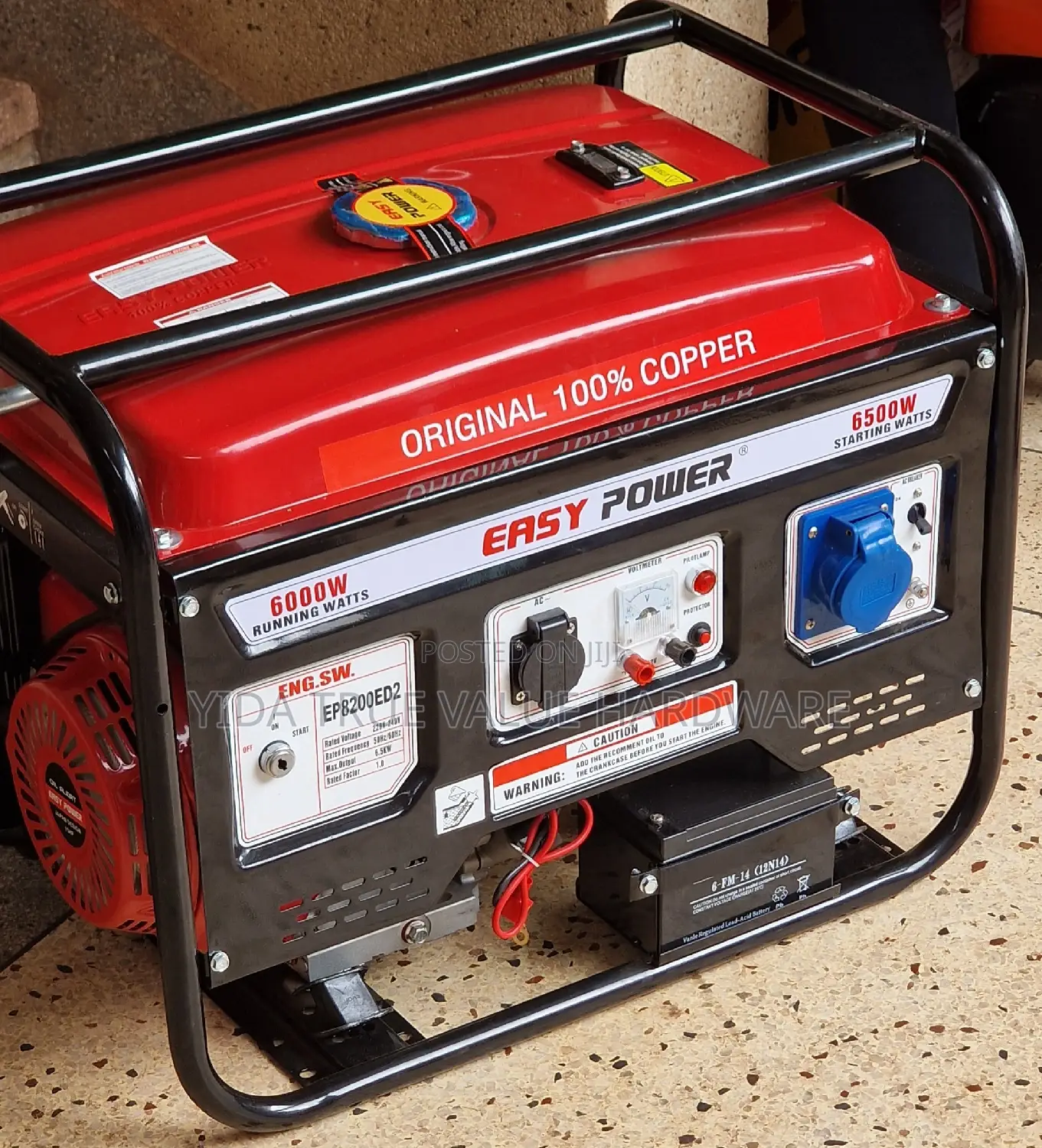 Generator Easy Power 6.5kva 100 % Copper