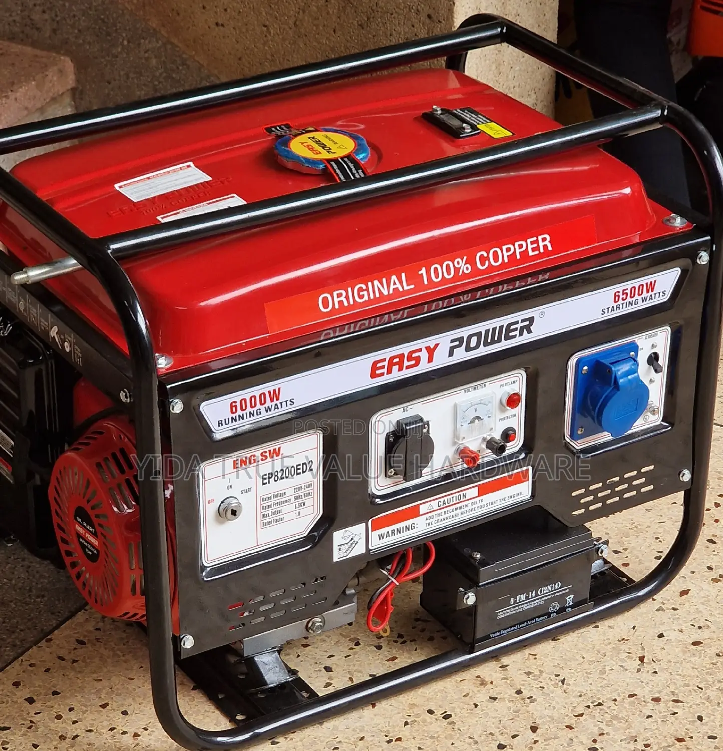 Generator Easy Power 6.5kva 100 % Copper