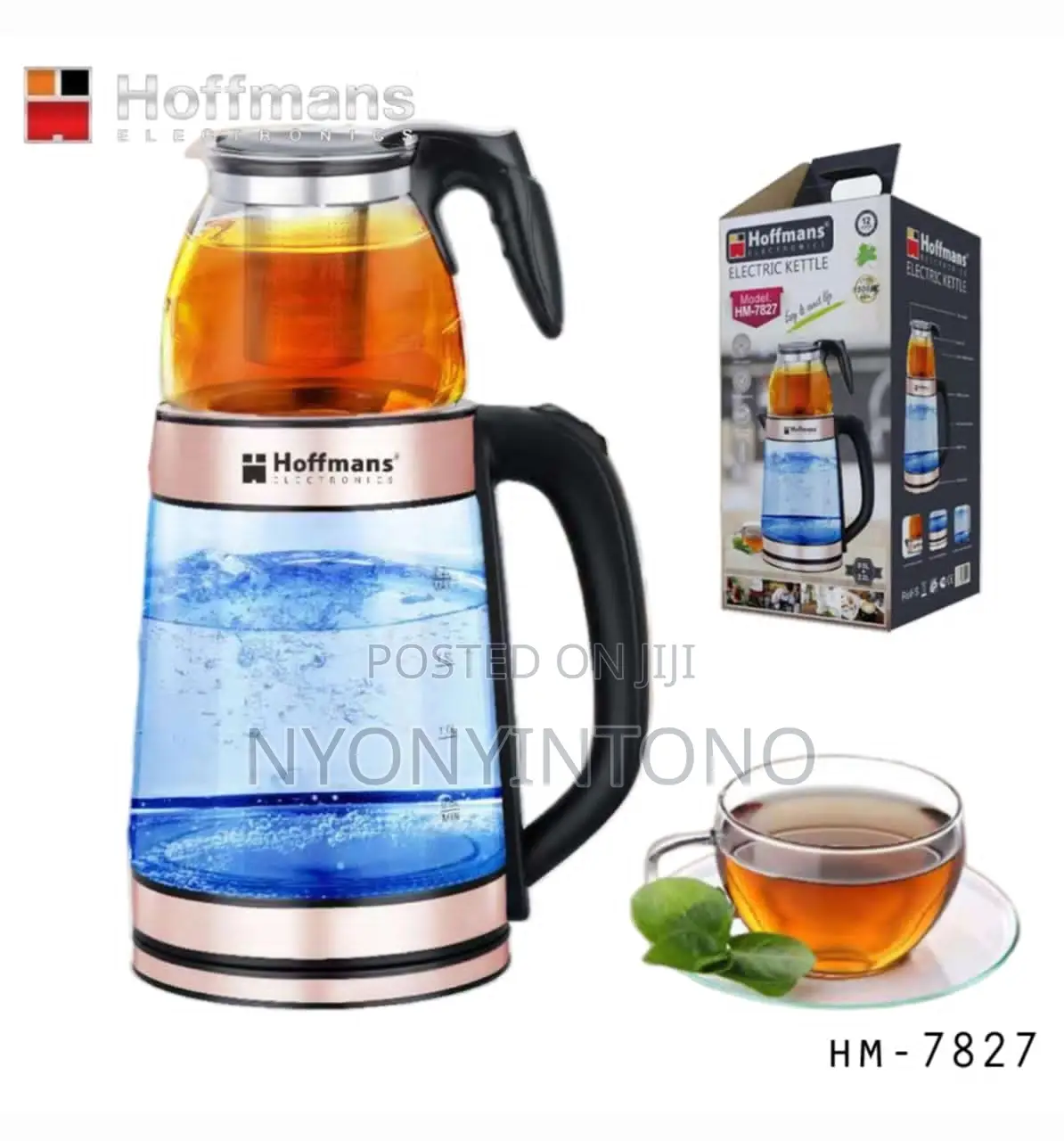 Hoffmans Electric Kettle With 1 Year Warranty