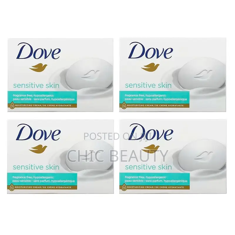 Dove, Beauty Bar Soap, Sensitive Skin,106g, Authentic