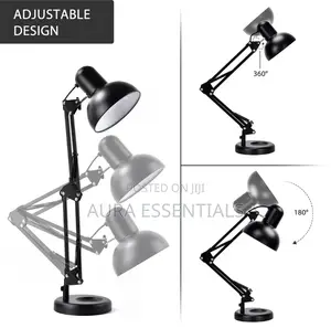 Flexible Swing Arm Clip on Desk Reading Lamp