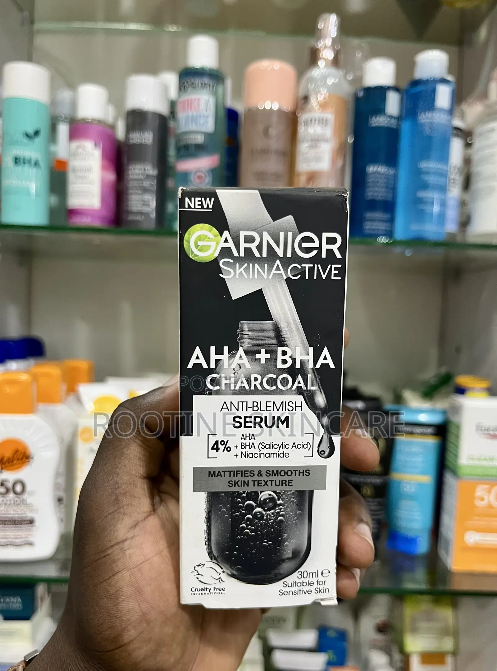 Garnier AHA + BHA Charcoal Anti Acne Blemish Control Serum