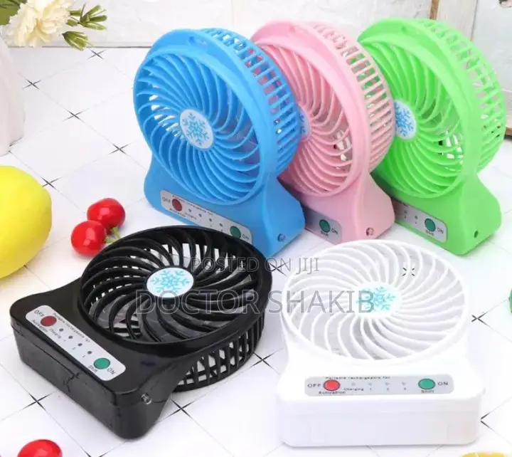 Multicolor Mini Portable Rechargeable USB Fan