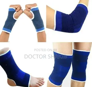 Elastic 4-in-1 Ankle, Elbow, Knee and Palm Support Set