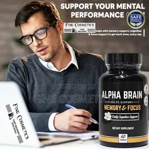 ALPHA BRAIN BOOSTER Memory Loss + Mental Focus Support Pills