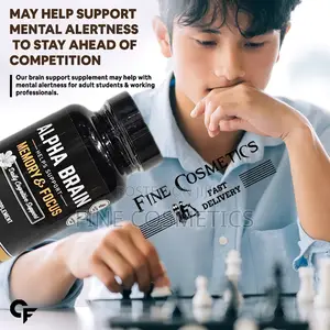 ALPHA BRAIN BOOSTER Memory Loss + Mental Focus Support Pills