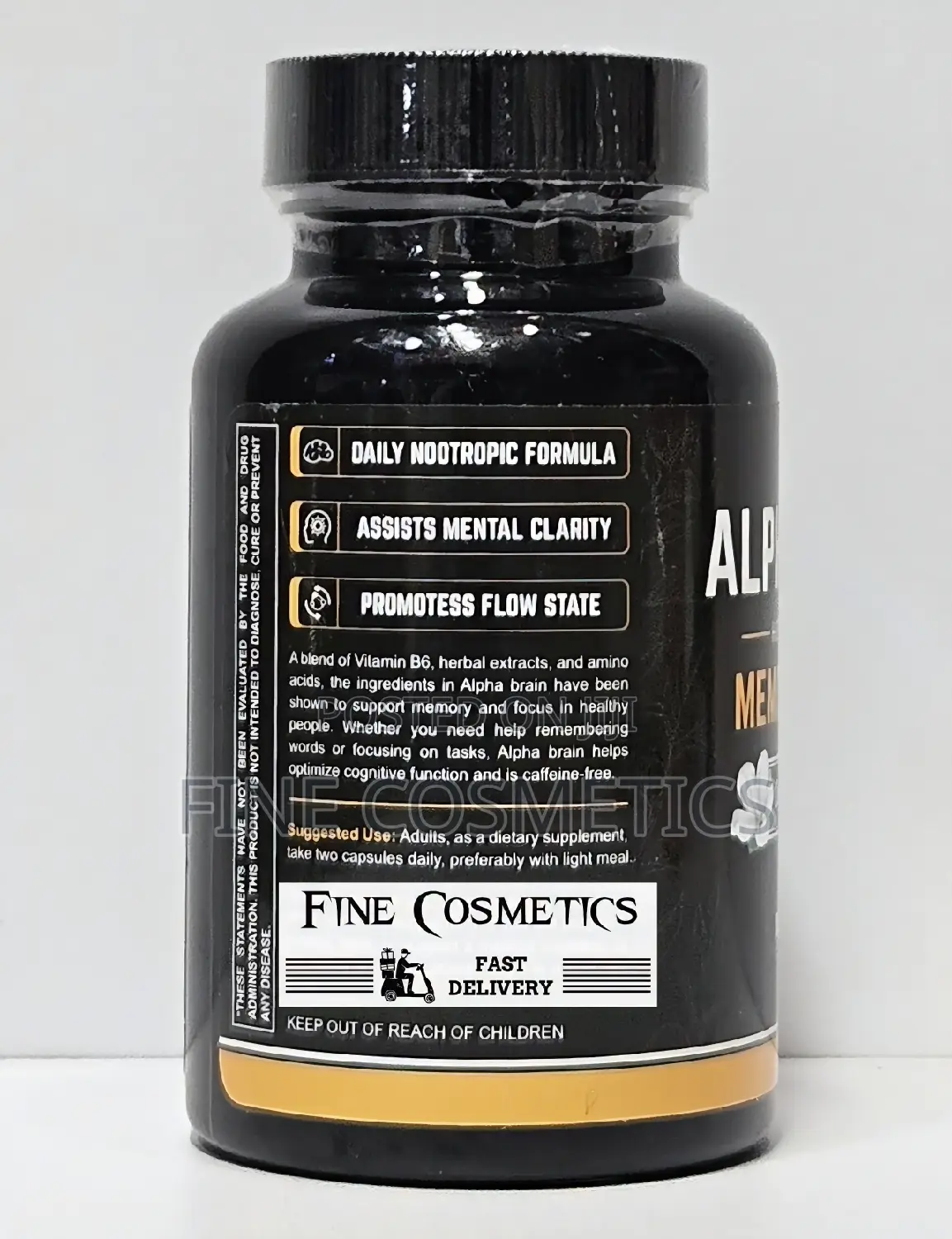 ALPHA BRAIN BOOSTER Memory Loss + Mental Focus Support Pills