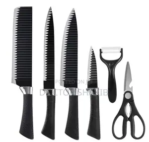 New 6pcs Kitchen Knife Set With Covers