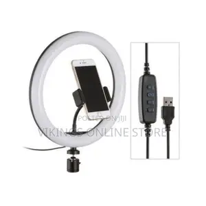 10 Inch Ring Light With No Tripod Stand - White