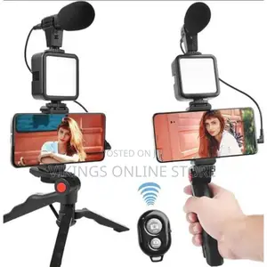Vlogging Kit for iPhone/Android With Lightweight, Microphone