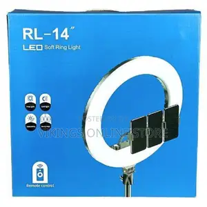14inch Led Soft Ring Light for Tiktok, Live - Black