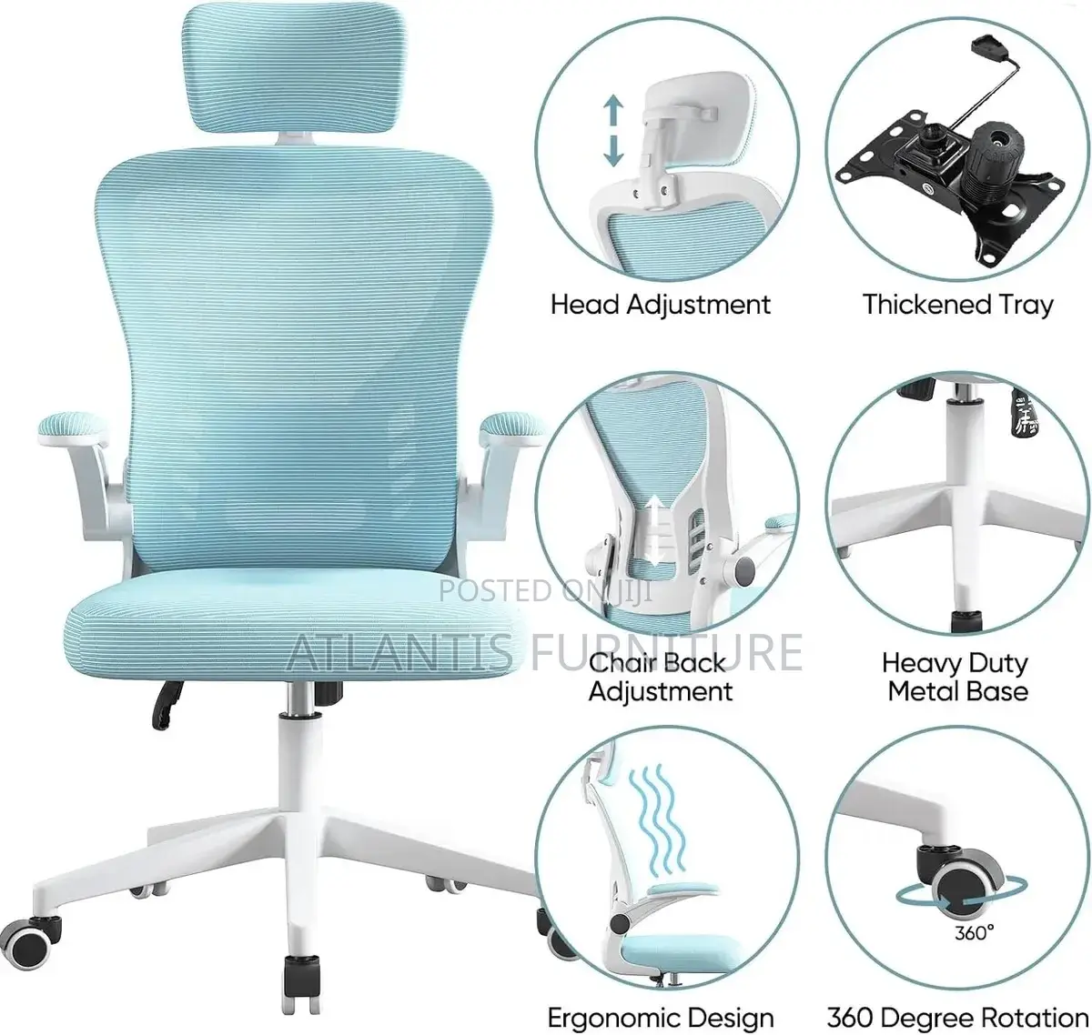 Right Blue Executive Office Chair